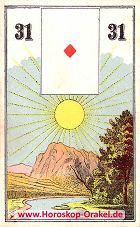 Wüst Lenormand die Sonne